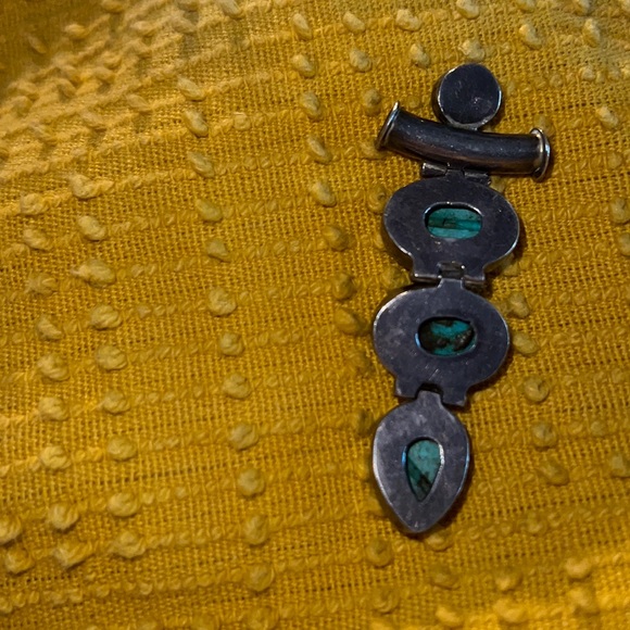 3 Vintage southwestern pendants🩵🩵🖤 - Picture 3 of 8